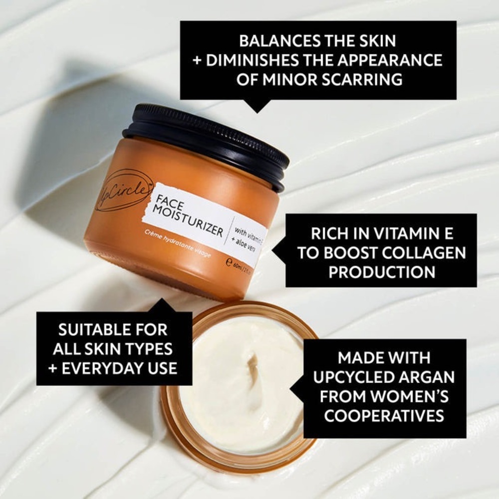 UPCIRCLE BEAUTY || Vegan Face Moisturizer with Vitamin E + Aloe ✨NIB✨ - Picture 5 of 9